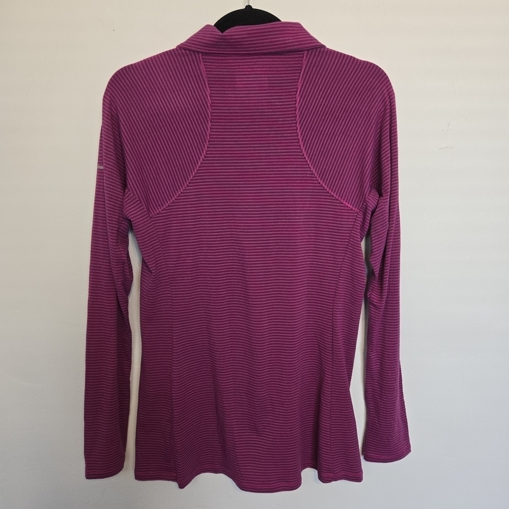 Columbia Omi-Wick Women's Quarter Zip Athletic Long Sleeve Top - Picture 2 of 8